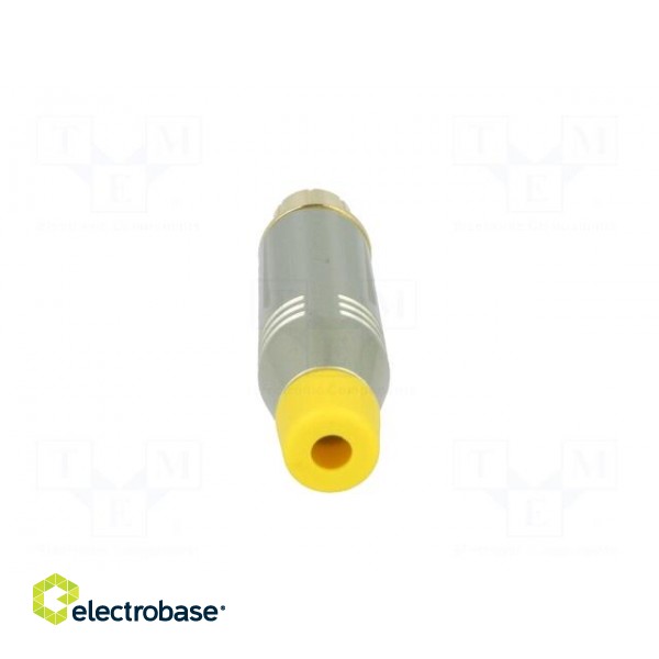 Plug | RCA | male | straight | soldering | grey | gold-plated | for cable фото 5