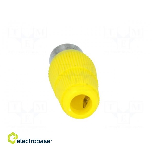 Plug | RCA | male | straight | soldering | yellow | for cable image 5