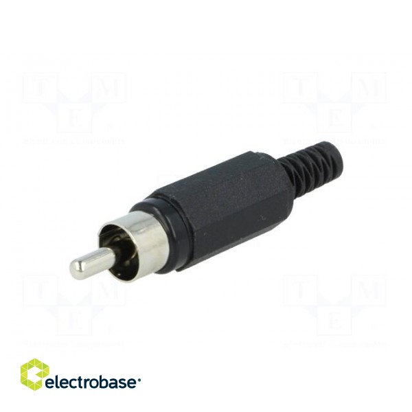 Plug | RCA | male | with strain relief | straight | soldering image 2