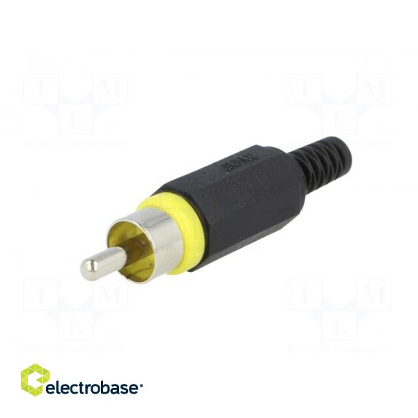 Plug | RCA | male | with strain relief | straight | soldering image 2