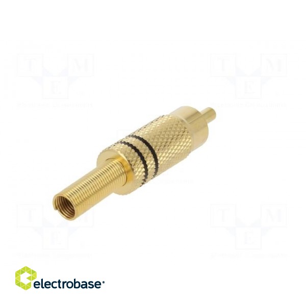 Plug | RCA | male | with strain relief | straight | soldering фото 6