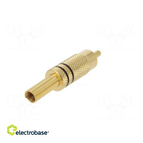 Plug | RCA | male | with strain relief | straight | soldering image 6