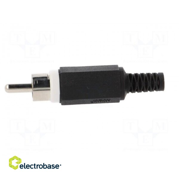 Plug | RCA | male | with strain relief | straight | soldering image 3