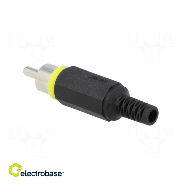 Plug | RCA | male | with strain relief | straight | soldering image 4