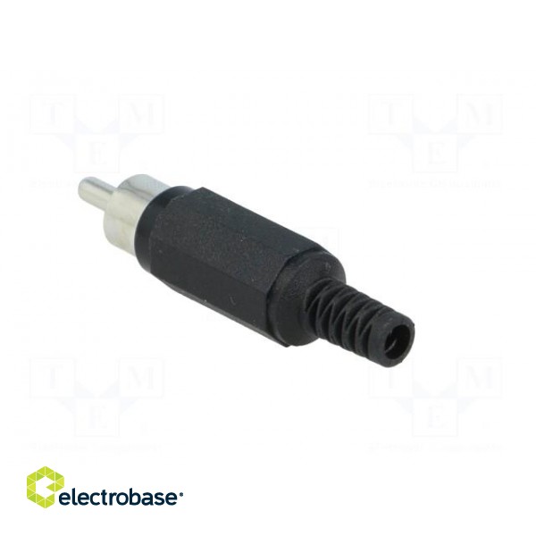 Plug | RCA | male | with strain relief | straight | soldering image 4