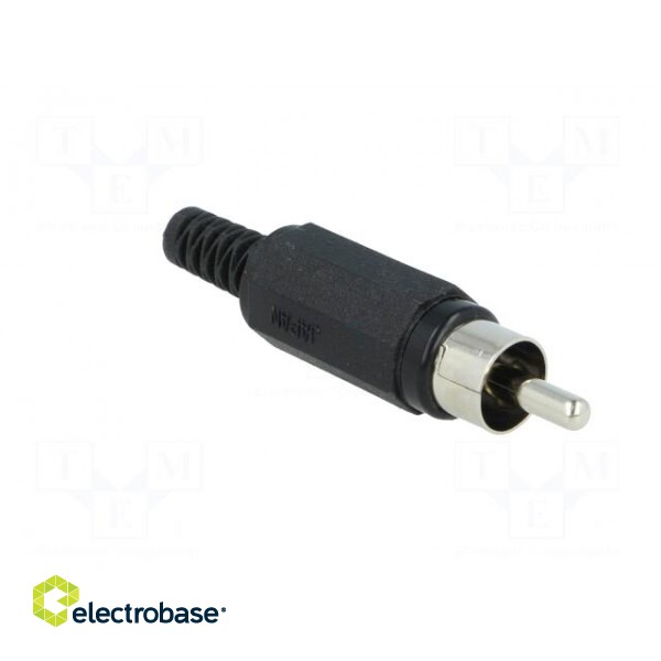 Plug | RCA | male | with strain relief | straight | soldering image 8