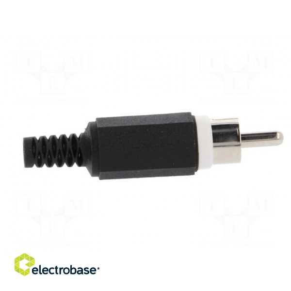 Plug | RCA | male | with strain relief | straight | soldering image 7
