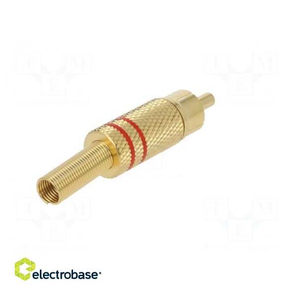 Plug | RCA | male | with strain relief | straight | soldering фото 6