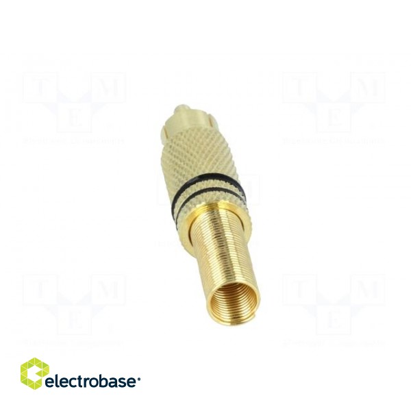 Plug | RCA | male | with strain relief | straight | soldering | 5mm paveikslėlis 5