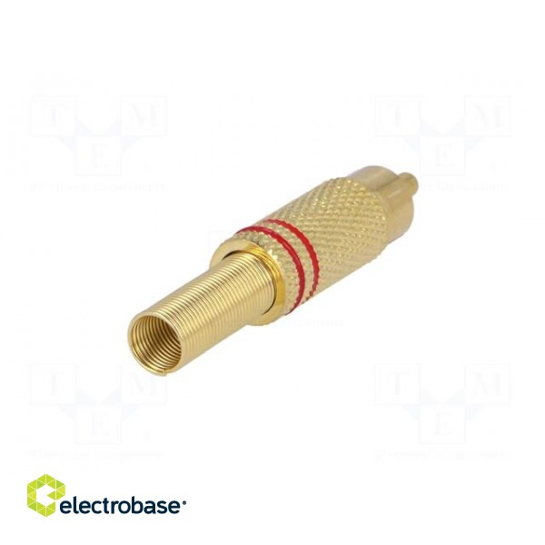 Plug | RCA | male | with strain relief | straight | soldering | 5mm image 6