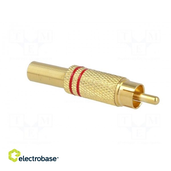 Plug | RCA | male | with strain relief | straight | soldering | 5mm image 8