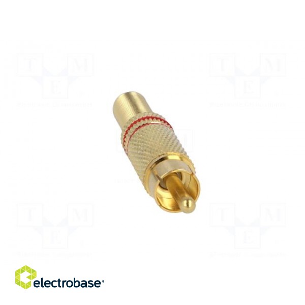 Plug | RCA | male | with strain relief | straight | soldering | 5mm image 9