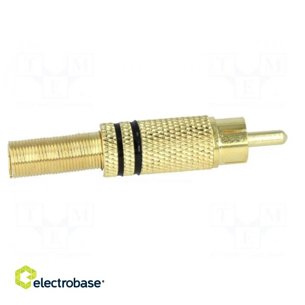 Plug | RCA | male | with strain relief | straight | soldering | 5mm фото 7