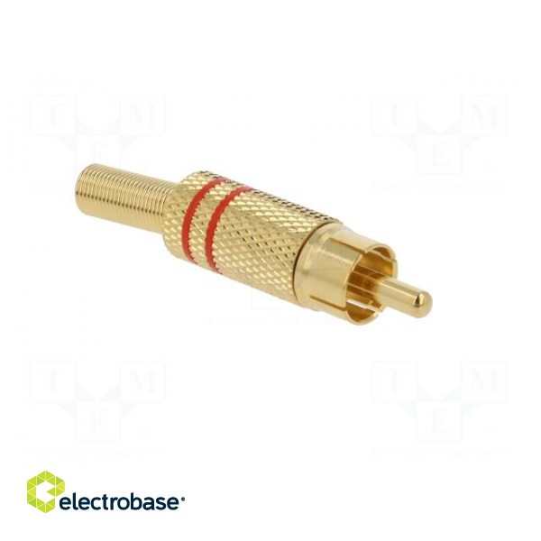 Plug | RCA | male | with strain relief | straight | soldering image 8