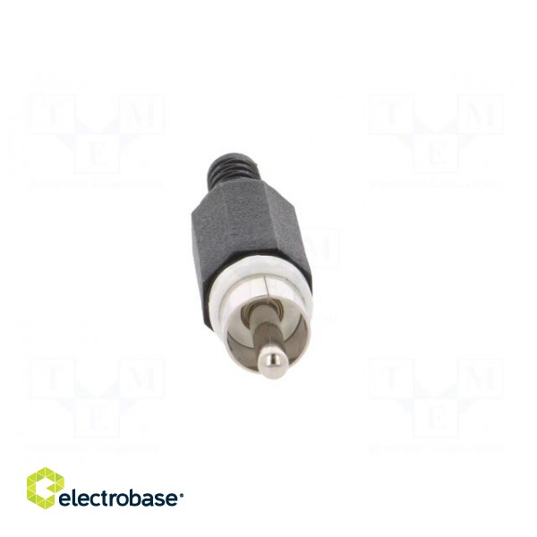 Plug | RCA | male | with strain relief | straight | soldering фото 9