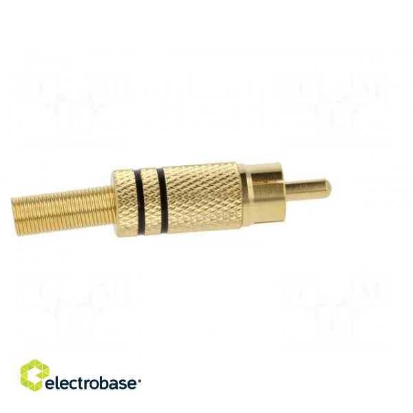 Plug | RCA | male | with strain relief | straight | soldering paveikslėlis 7