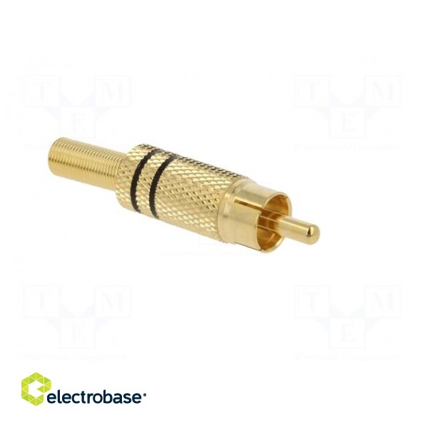 Plug | RCA | male | with strain relief | straight | soldering paveikslėlis 8