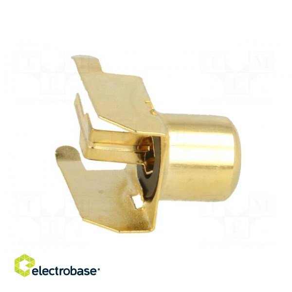 Socket | RCA | female | angled 90° | THT | brass | gold-plated | on PCBs image 7