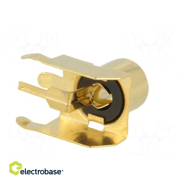 Socket | RCA | female | angled 90° | THT | brass | gold-plated | on PCBs image 6