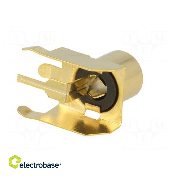 Socket | RCA | female | angled 90° | THT | brass | gold-plated | on PCBs paveikslėlis 5