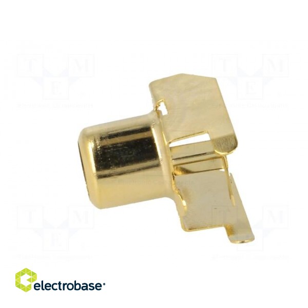Socket | RCA | female | angled 90° | THT | brass | tinned | on PCBs image 3
