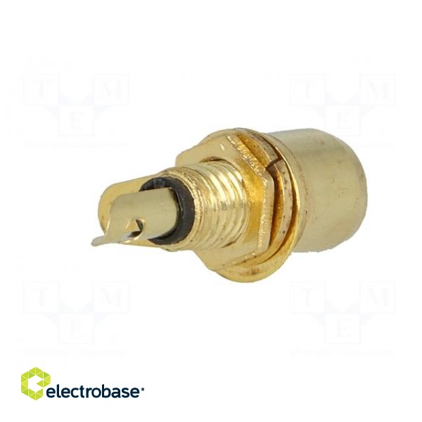 Socket | RCA | female | gold-plated | for panel mounting | 6mm фото 6