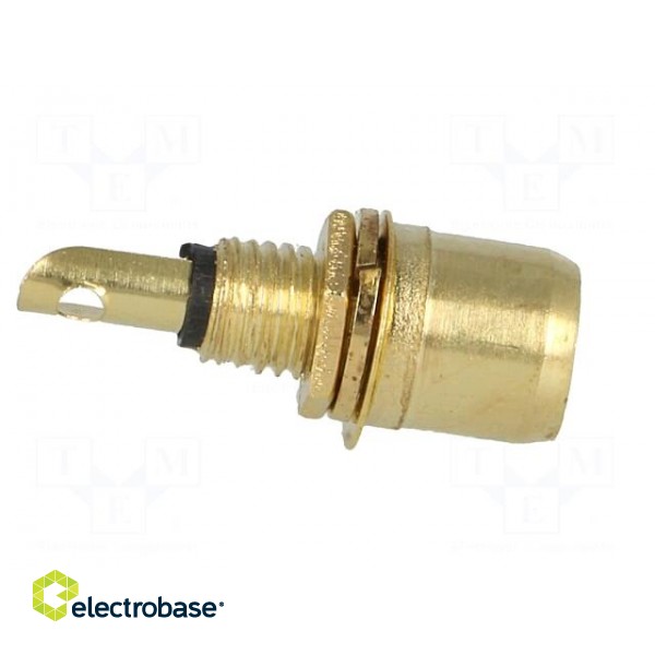 Socket | RCA | female | gold-plated | for panel mounting | 6mm paveikslėlis 7