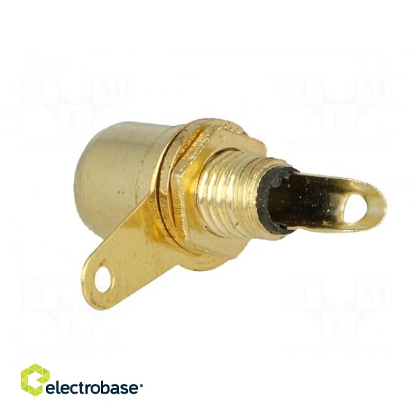 Socket | RCA | female | gold-plated | for panel mounting | 6mm фото 4