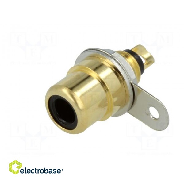 Socket | RCA | female | straight | soldering | gold-plated image 2