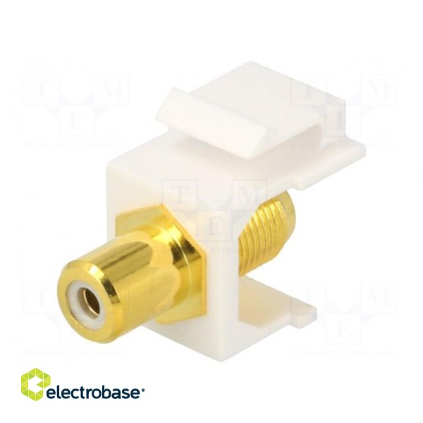 Socket | Transition: adapter | female x2 | straight | gold-plated image 1