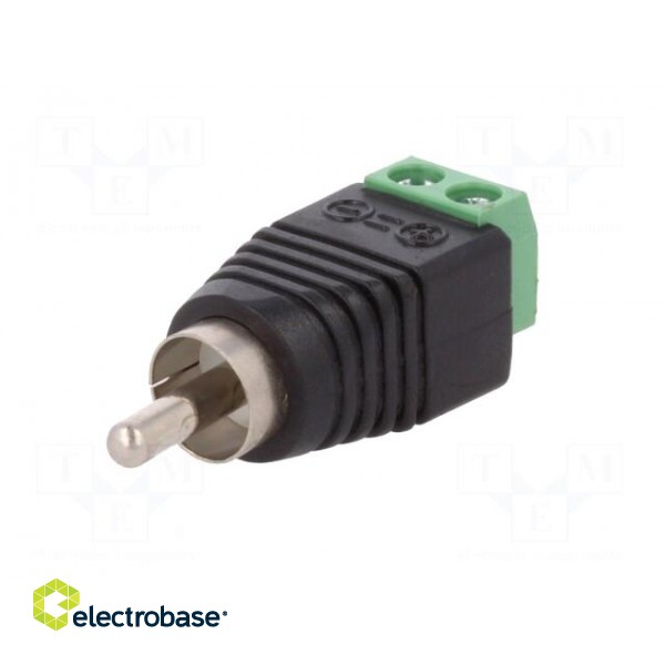 Transition: adapter | mono | RCA plug,terminal block | PIN: 2 image 2