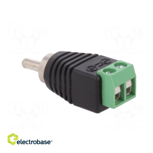 Transition: adapter | mono | RCA plug,terminal block | PIN: 2 фото 4