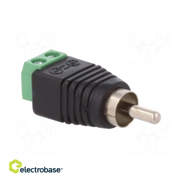 Transition: adapter | mono | RCA plug,terminal block | PIN: 2 image 8