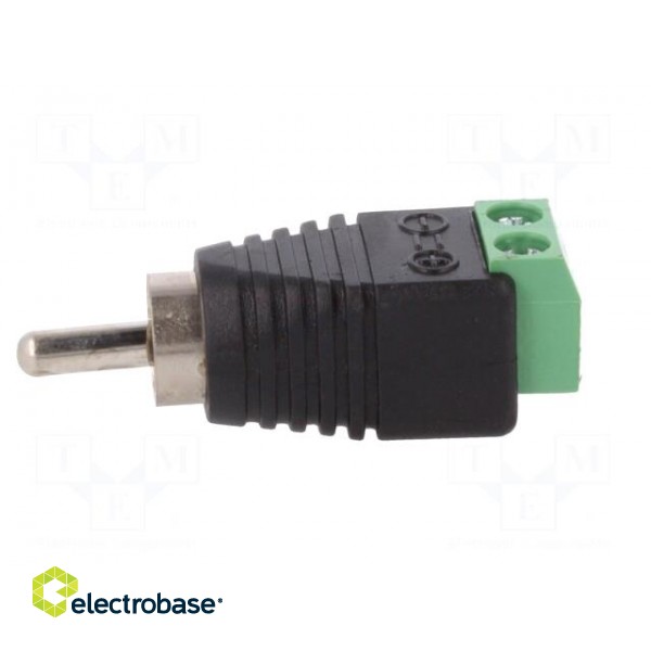 Transition: adapter | mono | RCA plug,terminal block | PIN: 2 paveikslėlis 3
