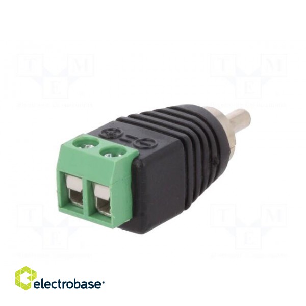 Transition: adapter | mono | RCA plug,terminal block | PIN: 2 image 6