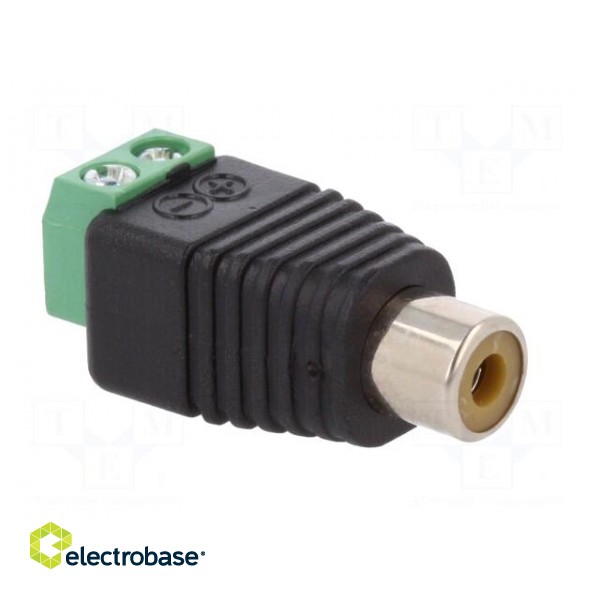 Transition: adapter | mono | terminal block,RCA socket | PIN: 2 image 8