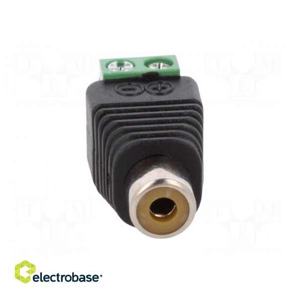 Transition: adapter | mono | RCA socket,terminal block | PIN: 2 image 9