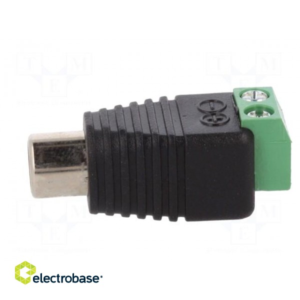 Transition: adapter | mono | RCA socket,terminal block | PIN: 2 фото 3
