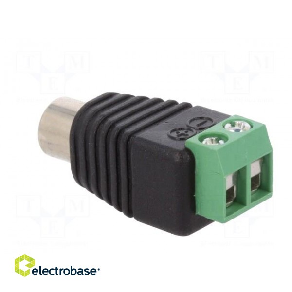Transition: adapter | mono | terminal block,RCA socket | PIN: 2 image 4