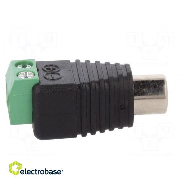 Transition: adapter | mono | RCA socket,terminal block | PIN: 2 фото 7