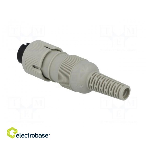 Plug | DIN | female | PIN: 5 | Layout: 180° | straight | for cable image 4