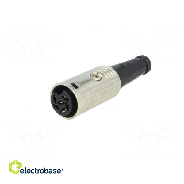 Plug | DIN | female | PIN: 6 | Layout: 240° | straight | for cable | 34V | 2A фото 2