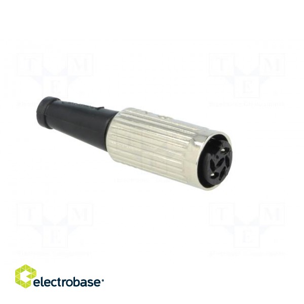 Plug | DIN | female | PIN: 6 | Layout: 240° | straight | for cable | 34V | 2A image 8