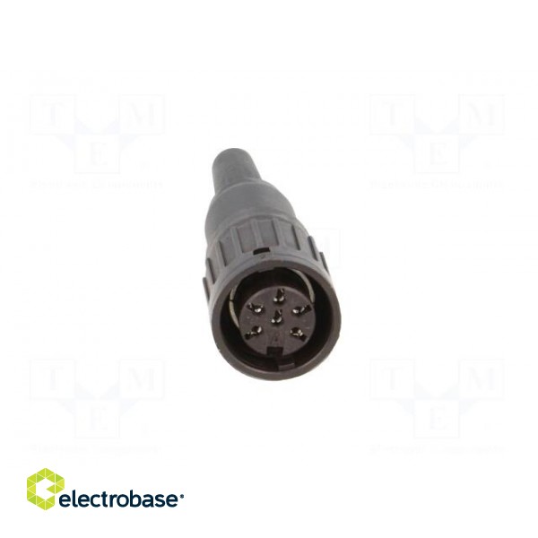 Plug | DIN | female | PIN: 6 | straight | for cable | soldering | 300V | 5A фото 9