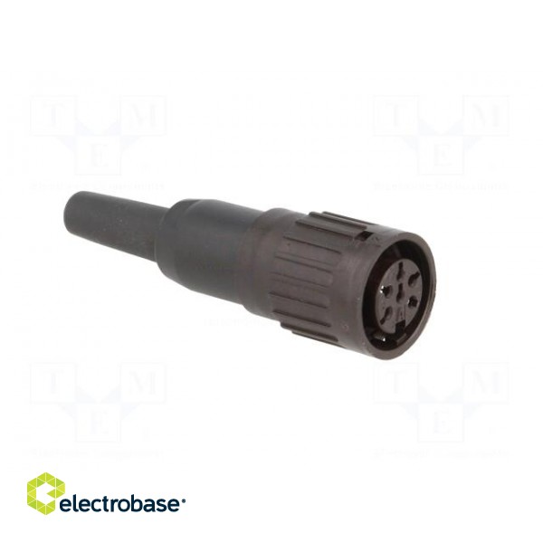 Plug | DIN | female | PIN: 6 | straight | for cable | soldering | 300V | 5A image 8
