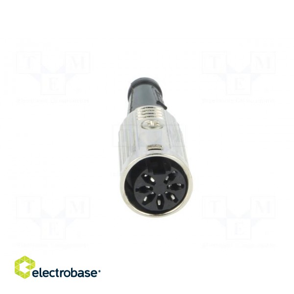 Plug | DIN | female | PIN: 7 | Layout: 270° | straight | for cable | 34V | 2A image 9