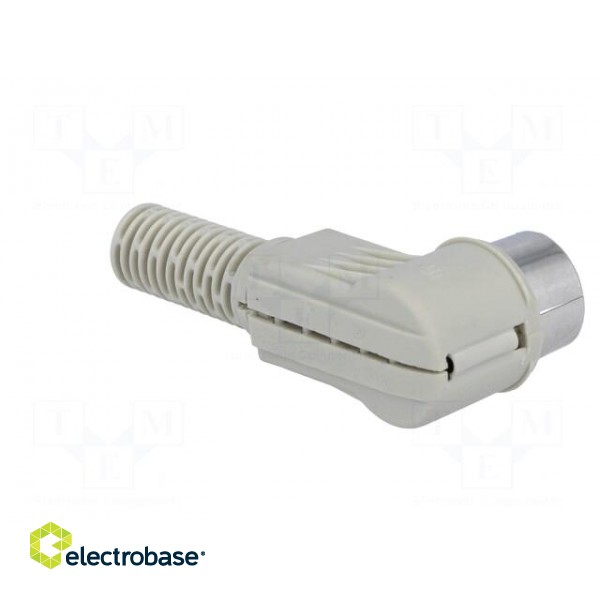 Plug | DIN | male | PIN: 3 | Layout: 180° | angled 90° | for cable paveikslėlis 8