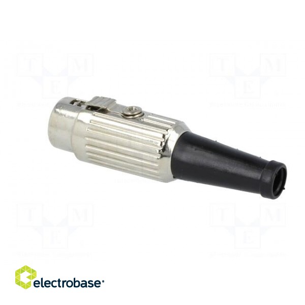 Plug | DIN | male | PIN: 3 | Layout: 180° | straight | for cable | soldering image 4