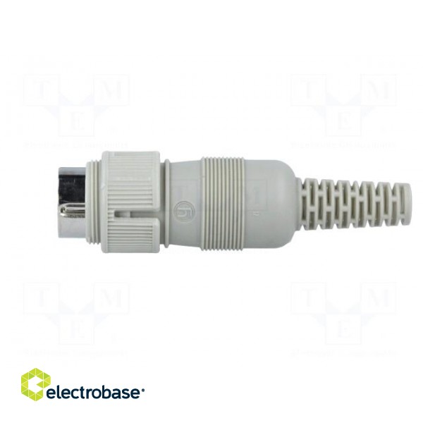 Plug | DIN | male | PIN: 4 | Layout: 216° | straight | for cable | soldering image 3