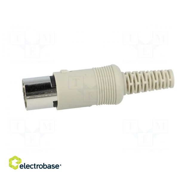 Connector: DIN | plug | male | PIN: 4 | Layout: 216° | straight | for cable paveikslėlis 3